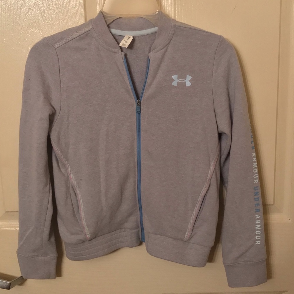 Girls Under Amour zip up jacket size 10/12